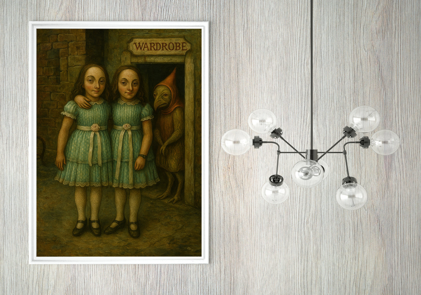 The Grady Twins Art Print – Surreal Horror Illustration.